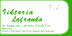 viktoria lafranko business card